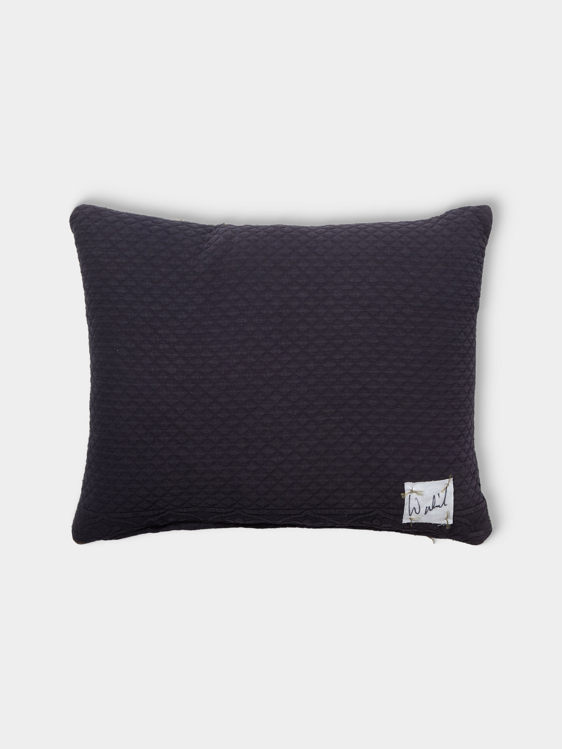 By Walid - 19th-Century Victorian Needlepoint Wool and Cotton Cushion (17.5in/45cm) - Multiple - ABASK