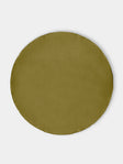 Volga Linen - Linen Round Tablecloth (110in/2.8m) - Green - ABASK - 