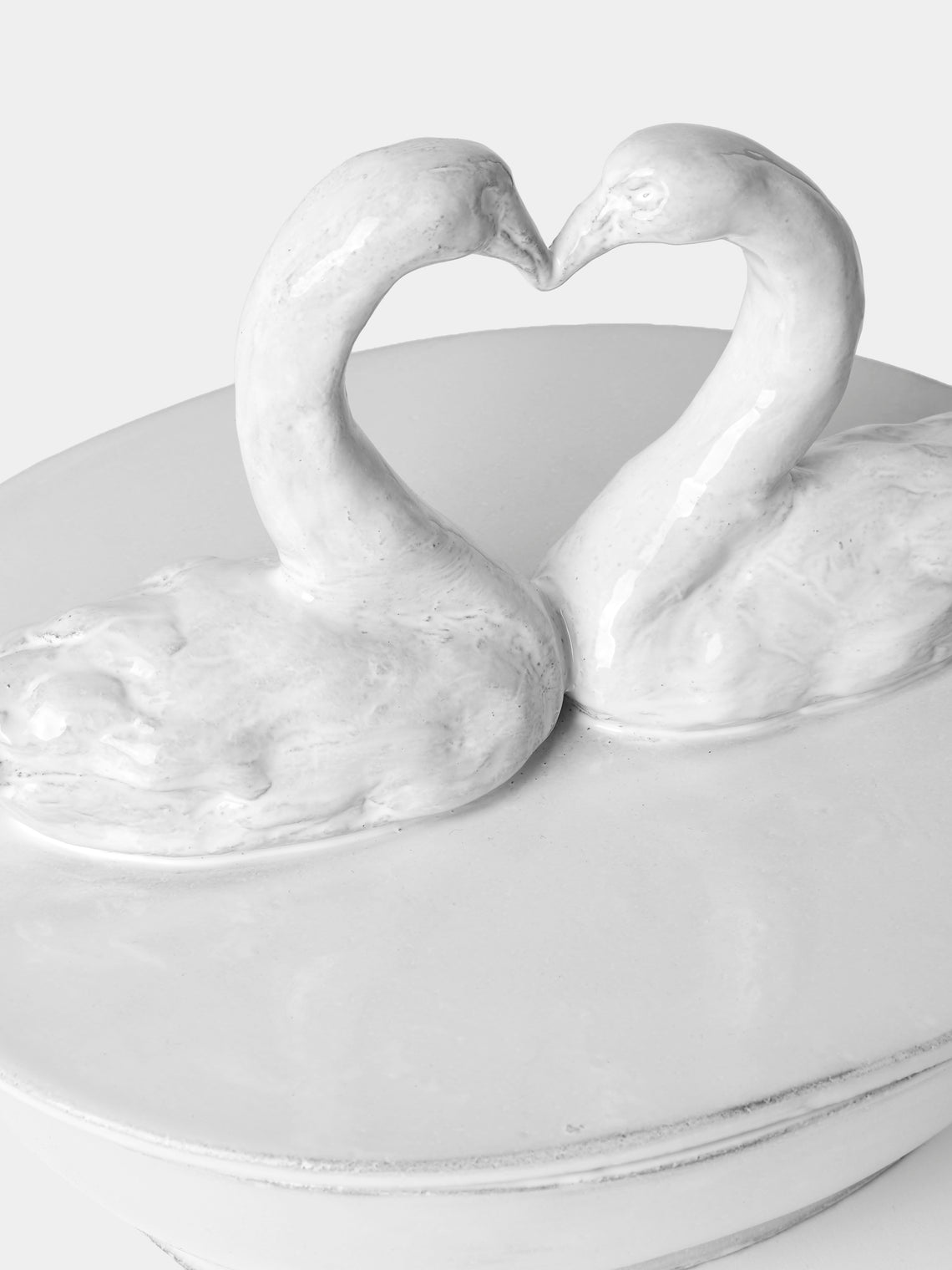 Astier de Villatte - Cygne Hand-Glazed Ceramic Box - White - ABASK