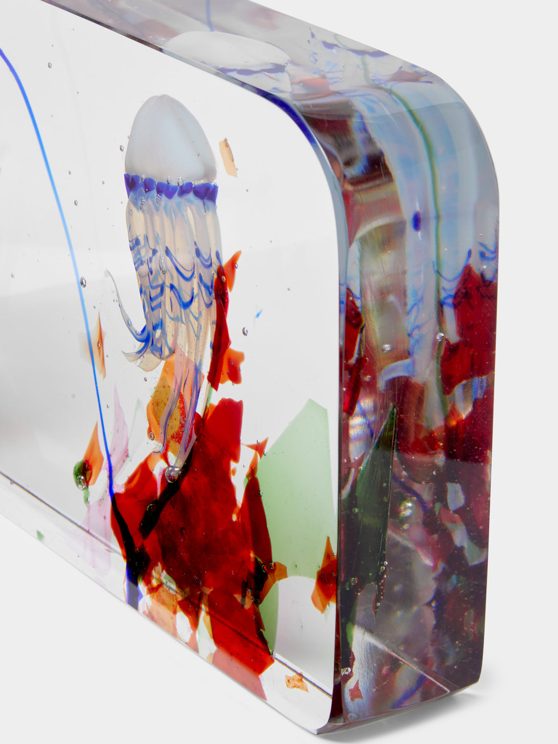 Antique and Vintage - 1950s Aquarium Murano Glass Paperweight - Multiple - ABASK