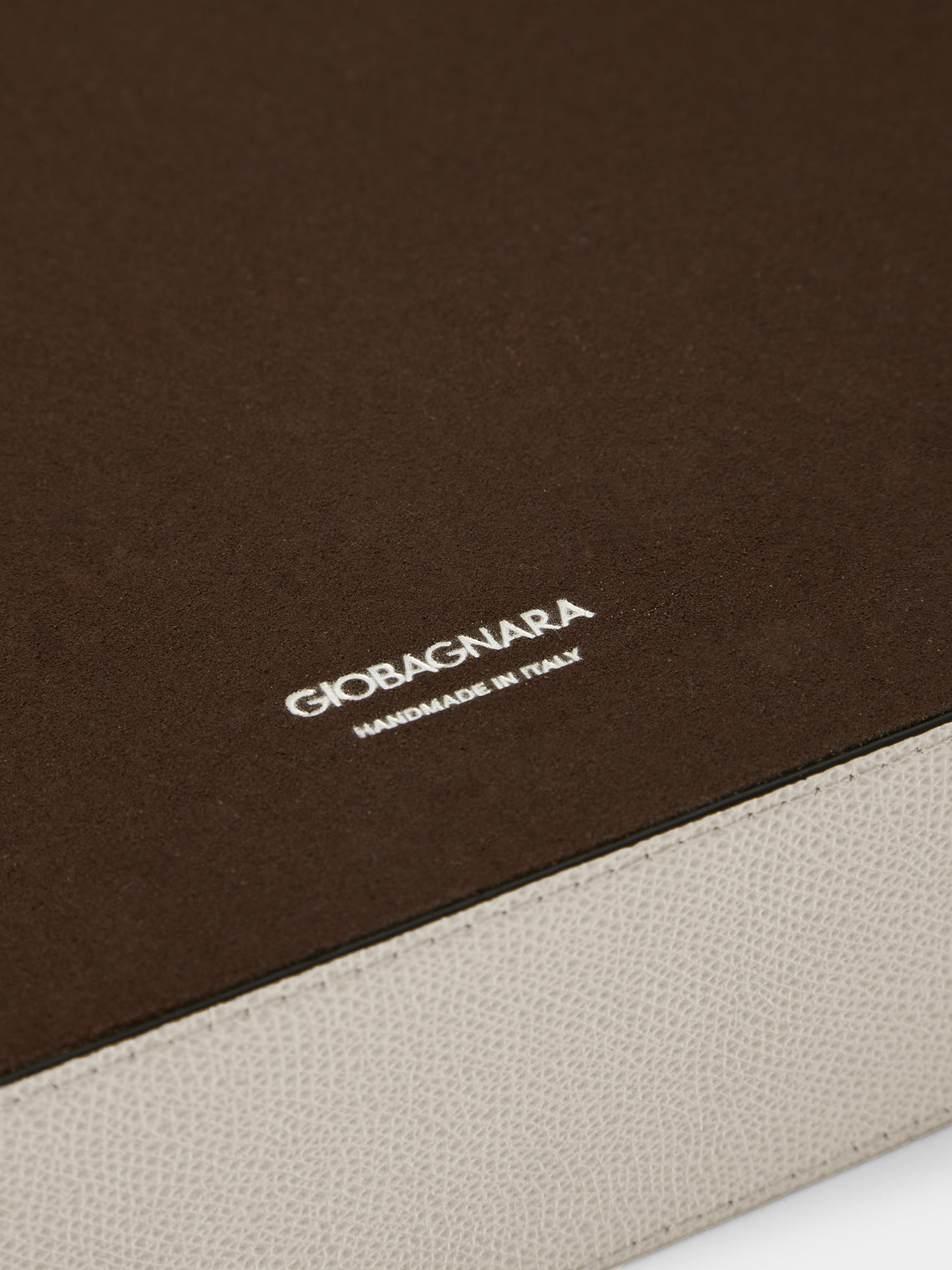 Giobagnara - Polo Leather Tray - Cream - ABASK