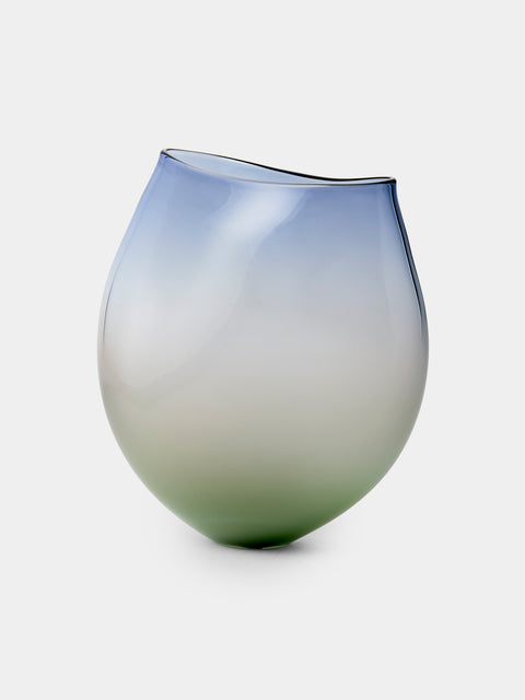Michele Oberdieck - Ostfriesia Distraction I Hand-Blown Glass Bowl - Blue - ABASK - 