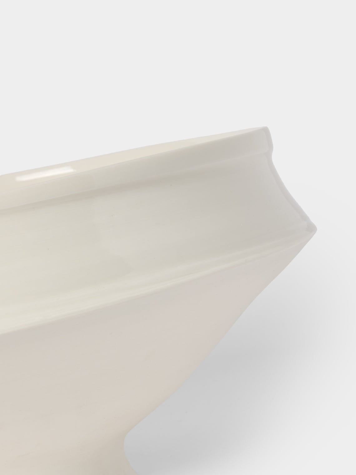 Johanne Coker - No. 4 Hand-Thrown Porcelain Bowl - White - ABASK