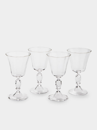 Akua Objects - Alban Crystal White Wine Glasses (Set of 4) - Clear - ABASK - 