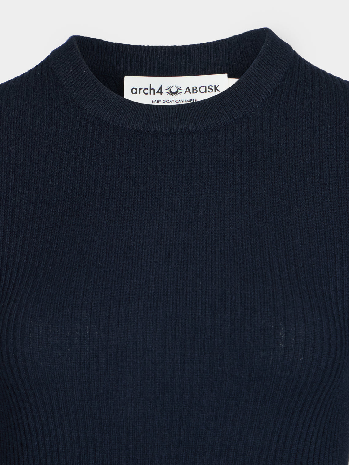 Arch4 - Celeste Baby Goat Cashmere Long-Sleeved Top | Size: S - Navy - ABASK