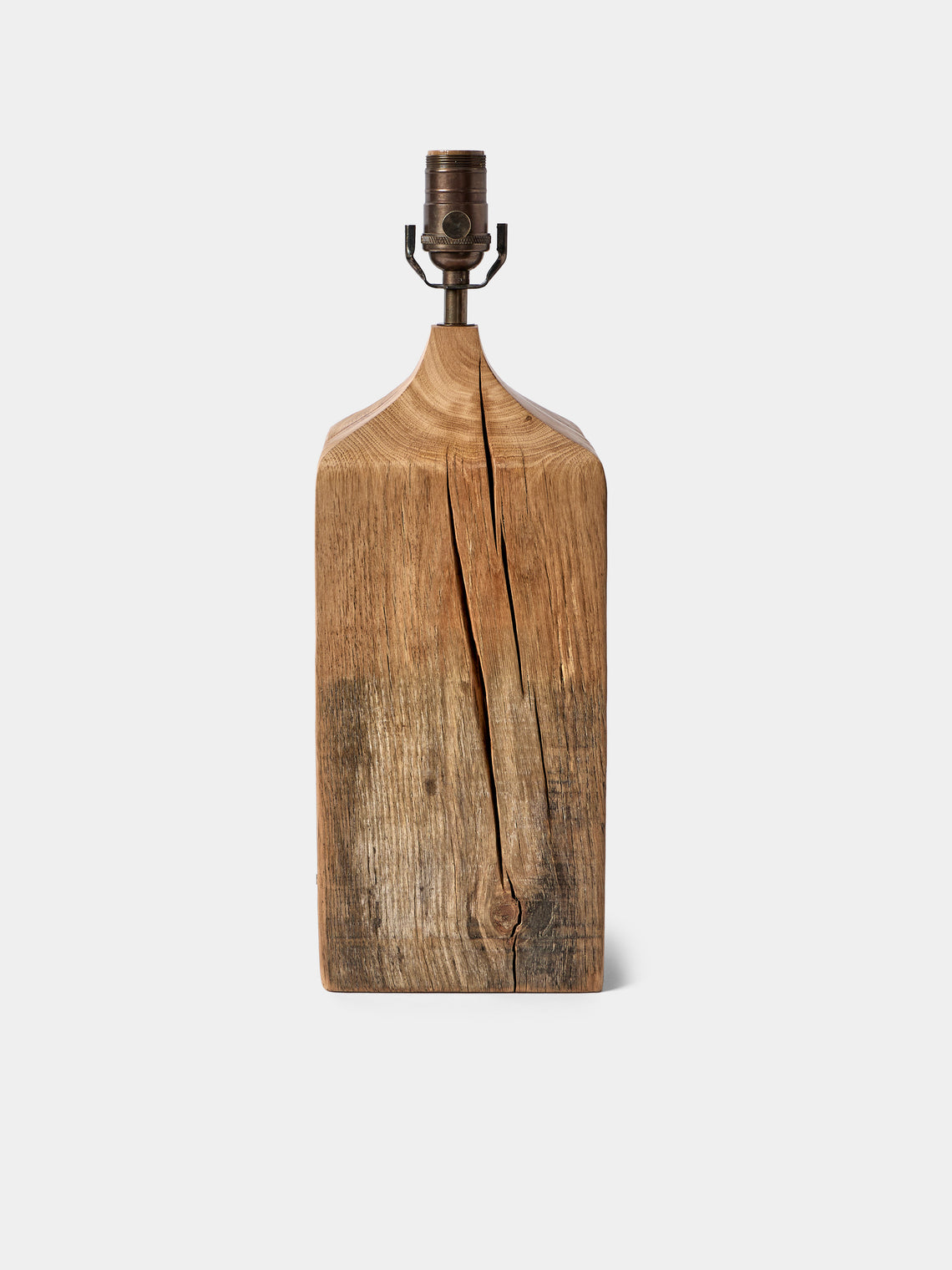 Jamie Gaunt Designs - No. 8 Block Natural Oak Table Lamp - Natural - ABASK - 