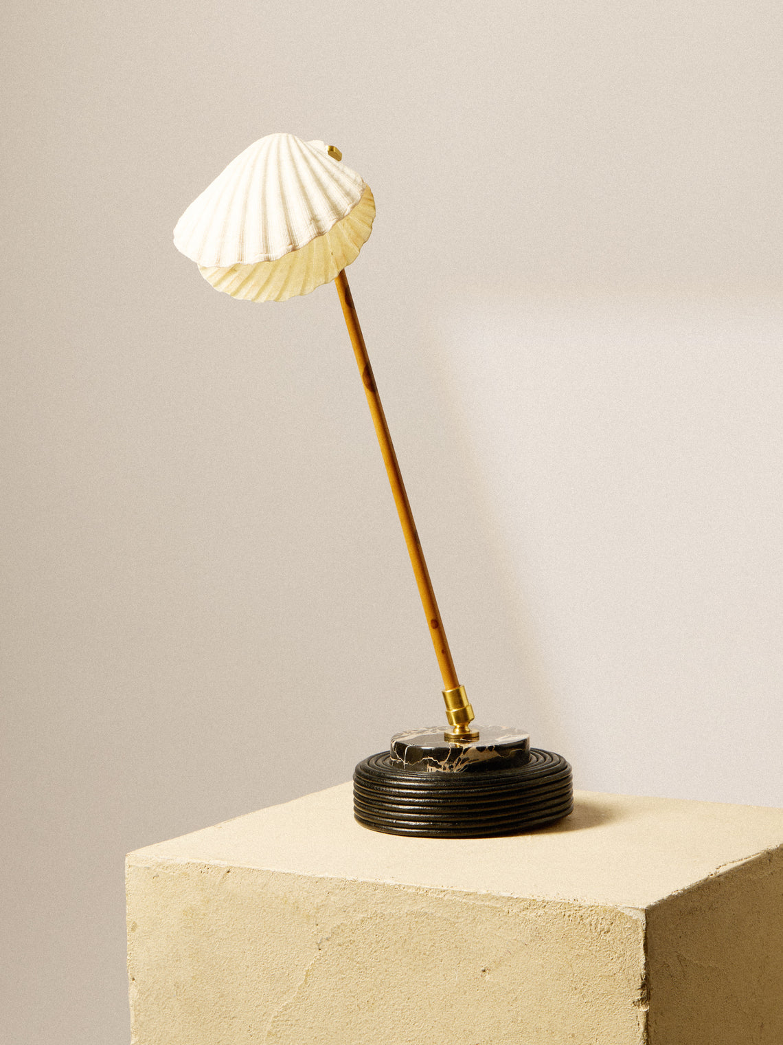 Tennant New York - Sanremo Marble, Bamboo and Shell Reading Lamp - Multiple - ABASK