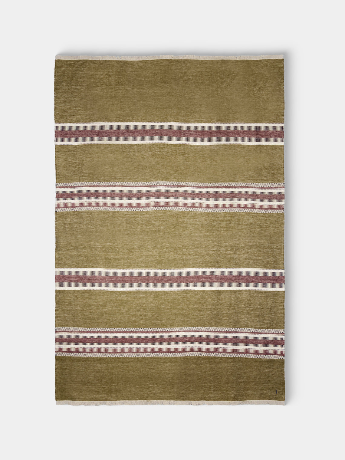 de Le Cuona - Striped Linen Throw (96.5in/2.5m) - Multiple - ABASK - 