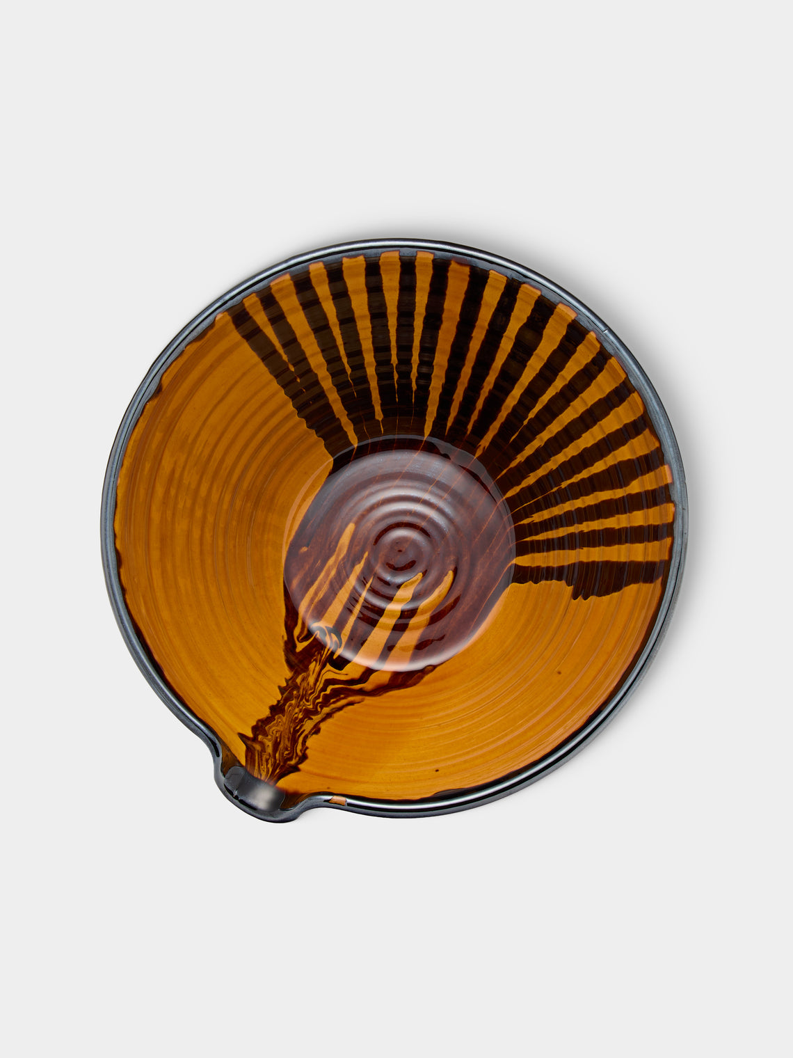 Poterie de Cliousclat - Hand-Marbled Slipware Mixing Bowl - Yellow - ABASK