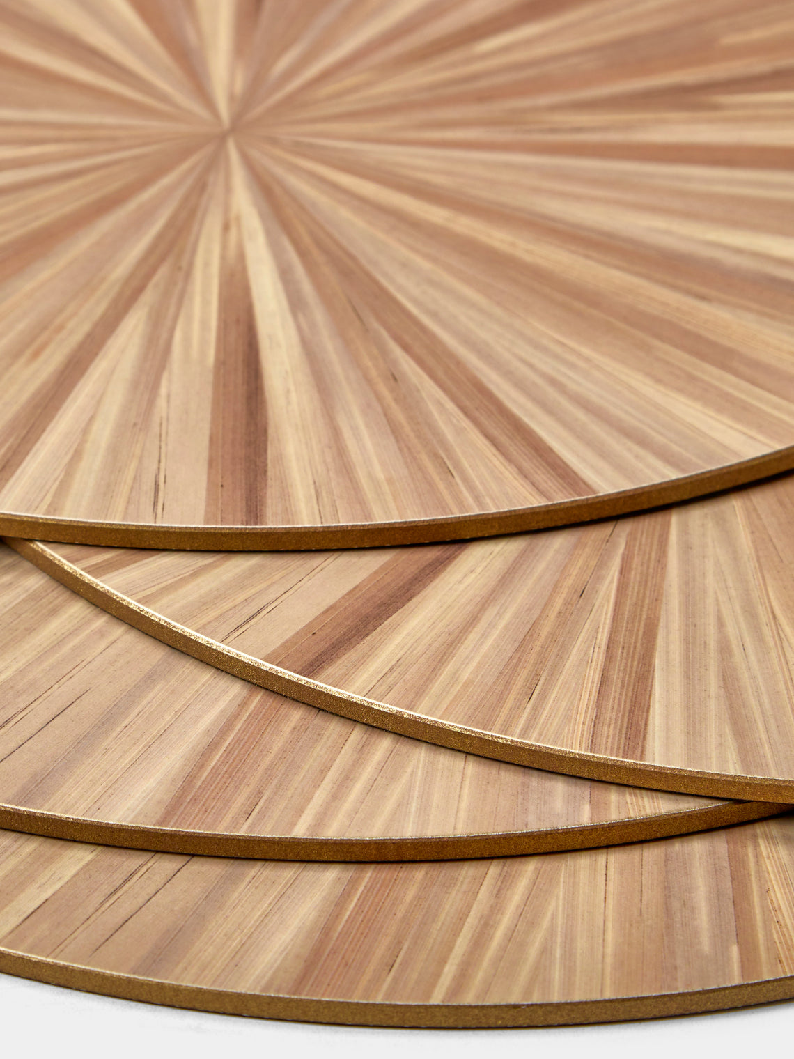 HestiaLiving - Soleil Wood Placemats (Set of 4) - Natural - ABASK