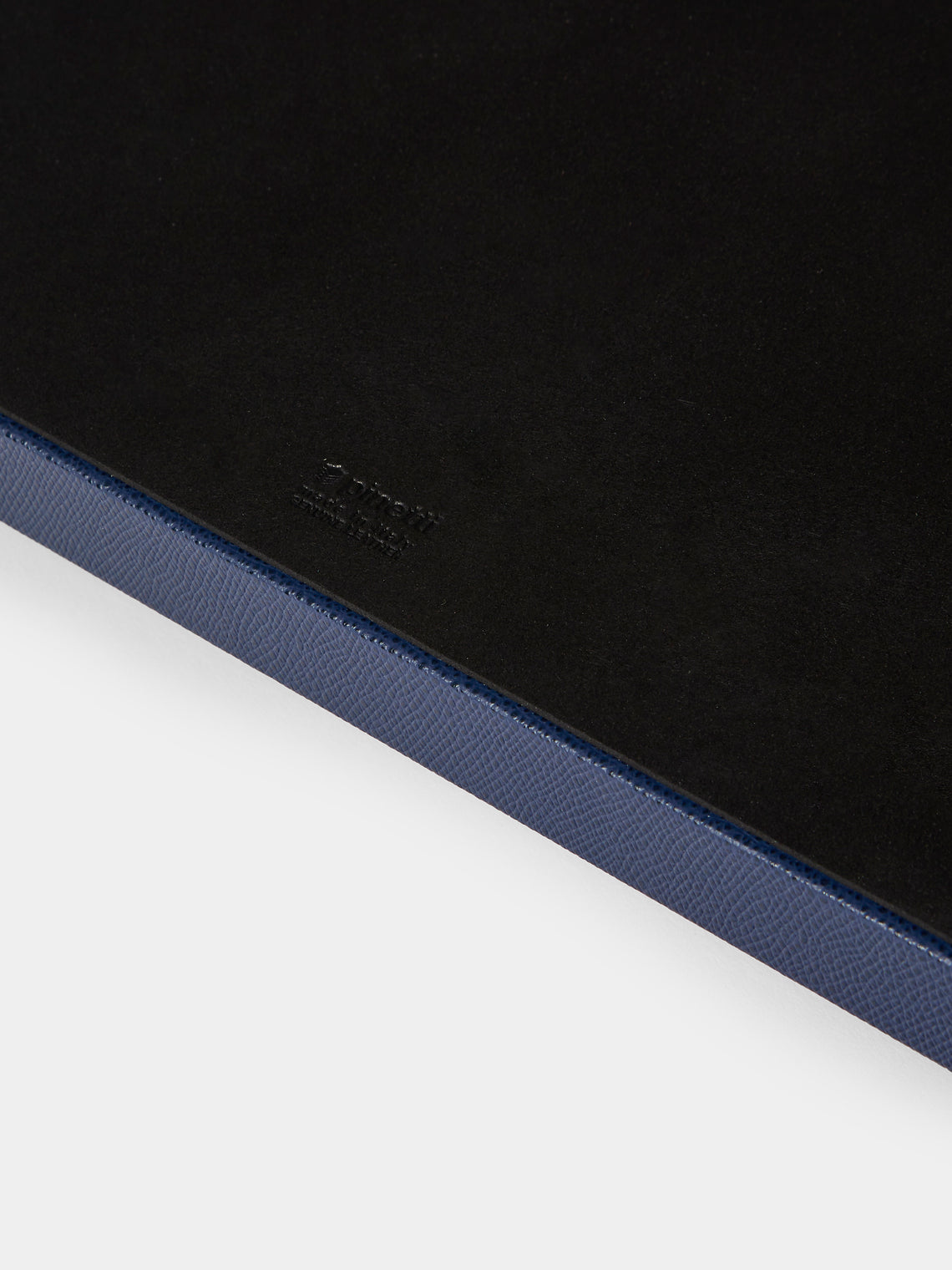 Pinetti - Saturno Leather Tray (17.5in/45cm) - Navy - ABASK