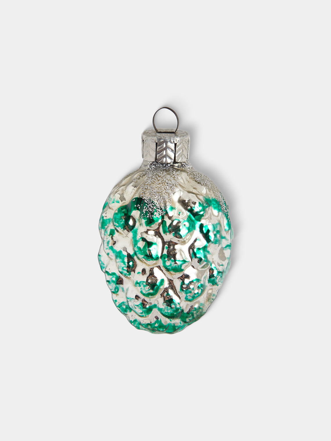 Antique and Vintage - Early-20th-Century Grape Glass Baubles (Set of 9) - Silver - ABASK