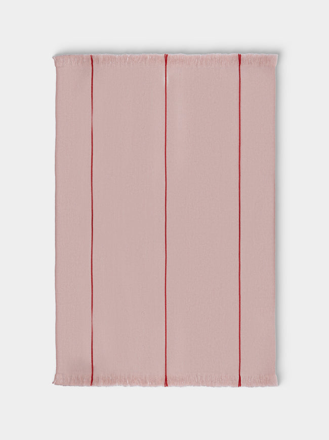 Otherways - 3 Lines Handwoven Yak Blanket (79in/2m) - Pink - ABASK - 