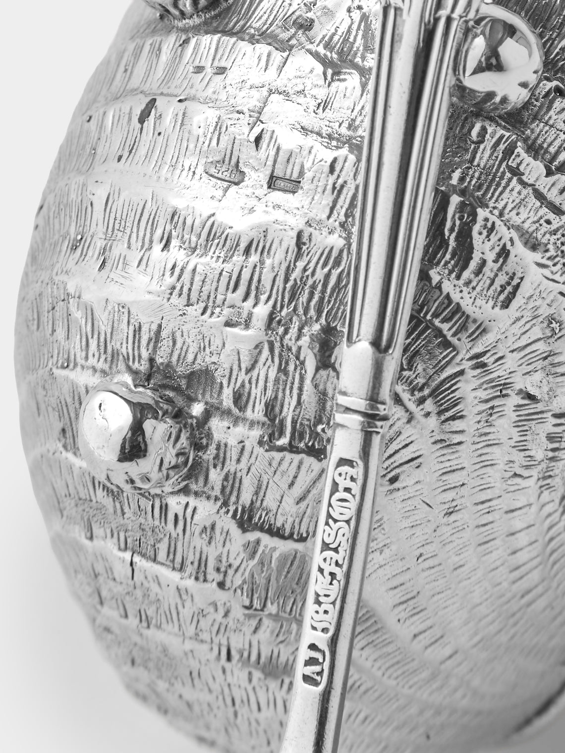 Antique and Vintage - 1970s Silver Shell Salt and Pepper Dishes (Set of 2) - Silver - ABASK