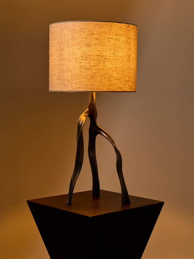 Viya - Under the Banyan Brass Table Lamp - Black - ABASK