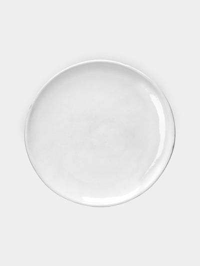 Astier de Villatte - Rien Hand-Glazed Ceramic Dinner Plate – 10in/26cm (Set of 2) - White - ABASK - 