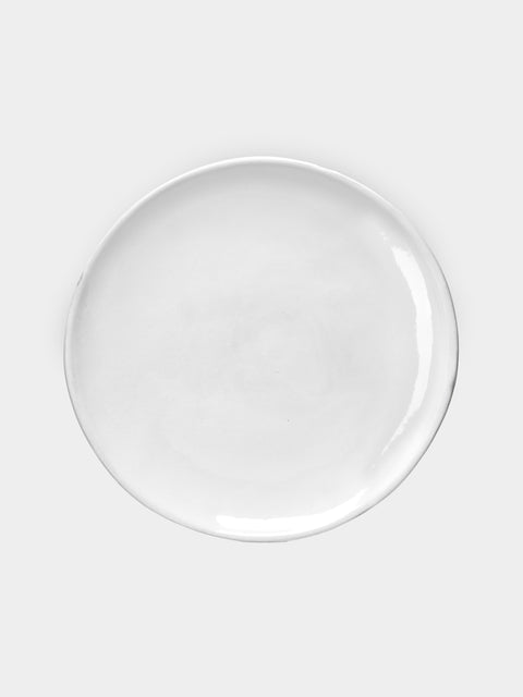 Astier de Villatte - Rien Hand-Glazed Ceramic Dinner Plate – 10in/26cm (Set of 2) - White - ABASK - 