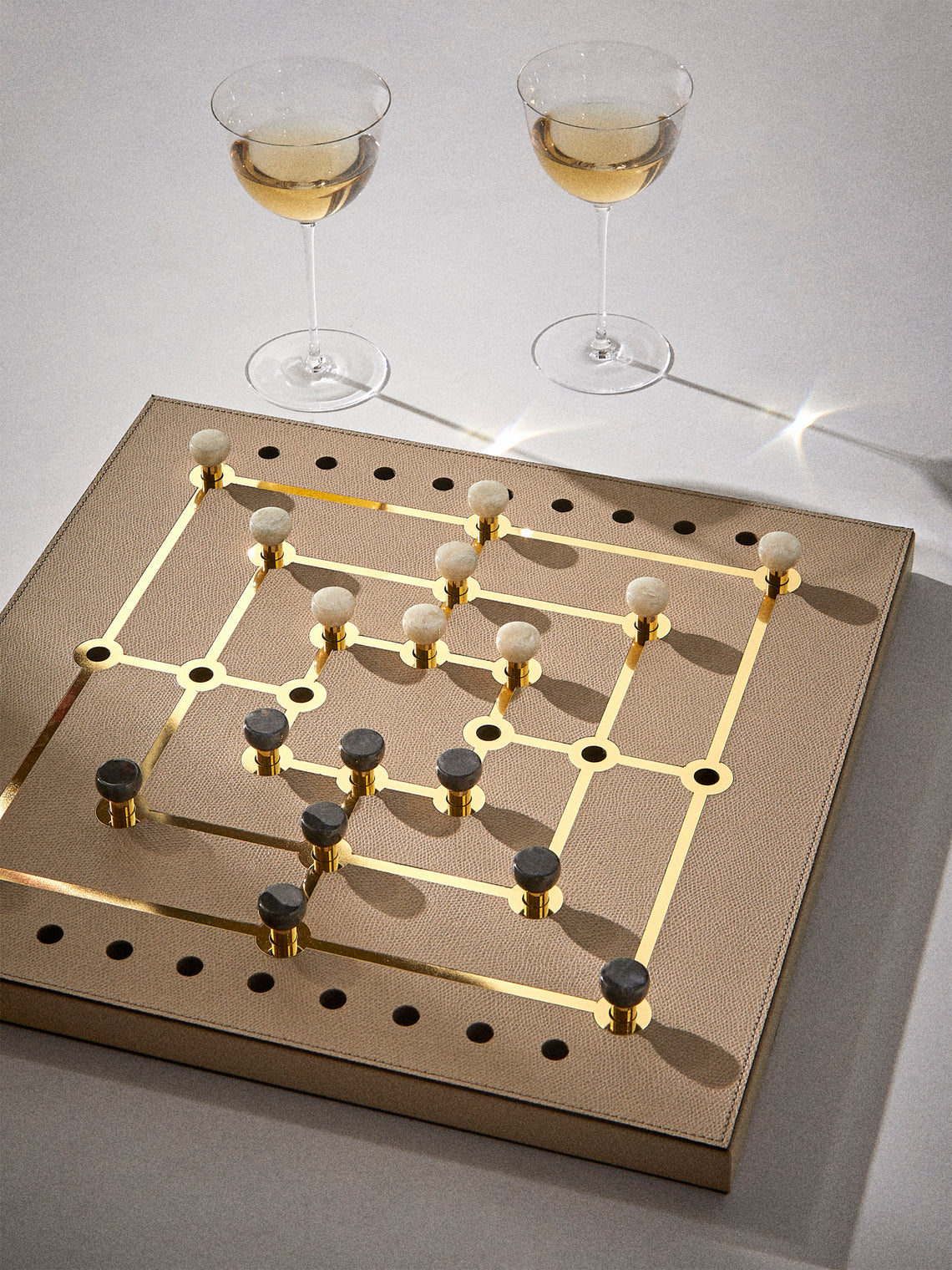 Pinetti - Leather Mill Set - Taupe - ABASK