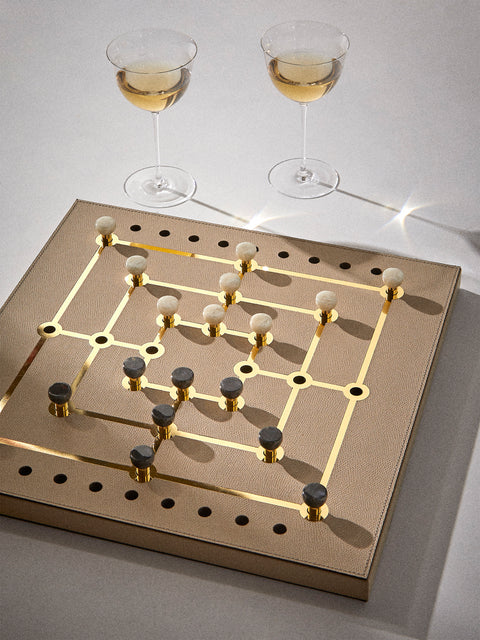 Pinetti - Leather Mill Set - Taupe - ABASK