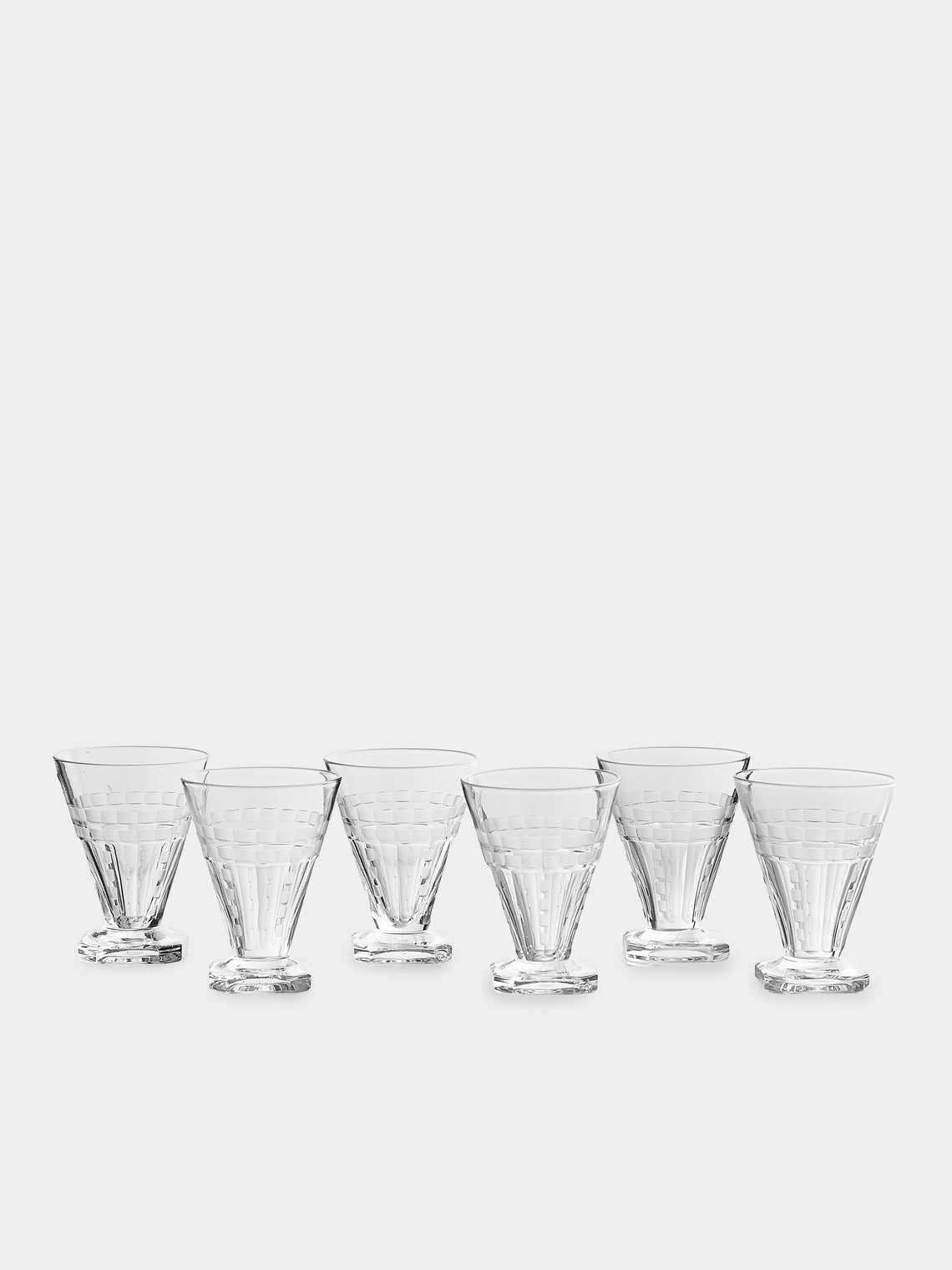 Antique and Vintage - 1920s Saint Louis Crystal Liqueur Glasses (Set of 6) - Clear - ABASK - 