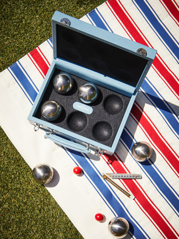 Geoffrey Parker - Leather Outdoor Boules Set -  - ABASK