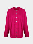 Ryan Roche - Cashmere Lightweight Oversized Cardigan | Size: S - Pink - ABASK - 