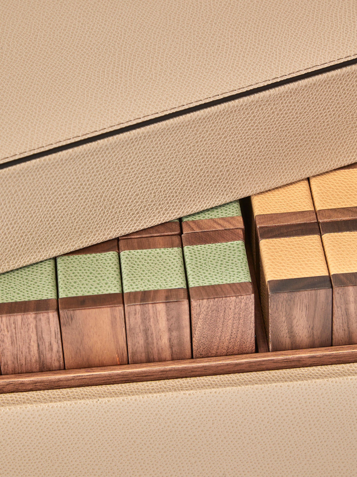 Pinetti - Leather Pisa Tower Set - Beige - ABASK