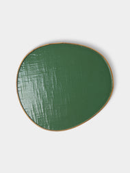 Huh Myoung Wook - Ottchil Ash Irregular Tray (9in/23cm) - Green - ABASK - 