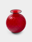 Venini - Monofiore Balloton Hand-Blown Murano Glass Bud Vase (5in/12.5cm) - Red - ABASK - 