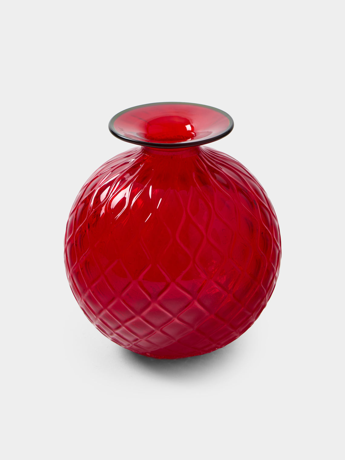 Venini - Monofiore Balloton Hand-Blown Murano Glass Bud Vase (5in/12.5cm) - Red - ABASK - 