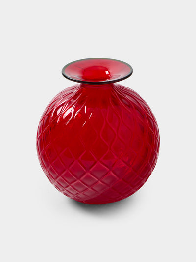 Venini - Monofiore Balloton Hand-Blown Murano Glass Bud Vase (5in/12.5cm) - Red - ABASK - 