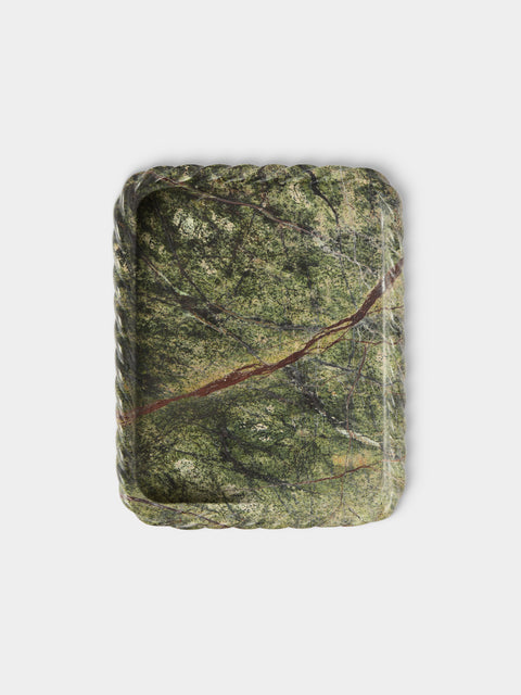 Anastasio Home - Juliet Marble Tray (9.5in/24cm) - Green - ABASK - 