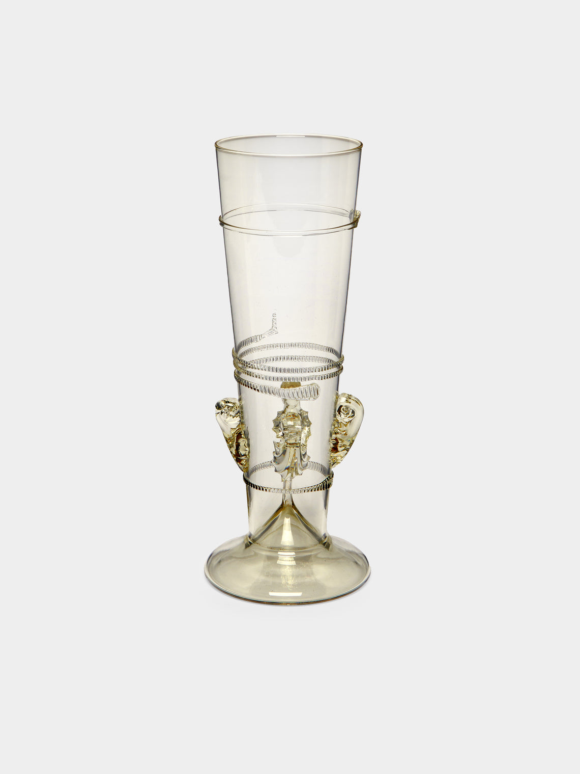 Hand-Blown Glass Vase (10.5in/27cm)