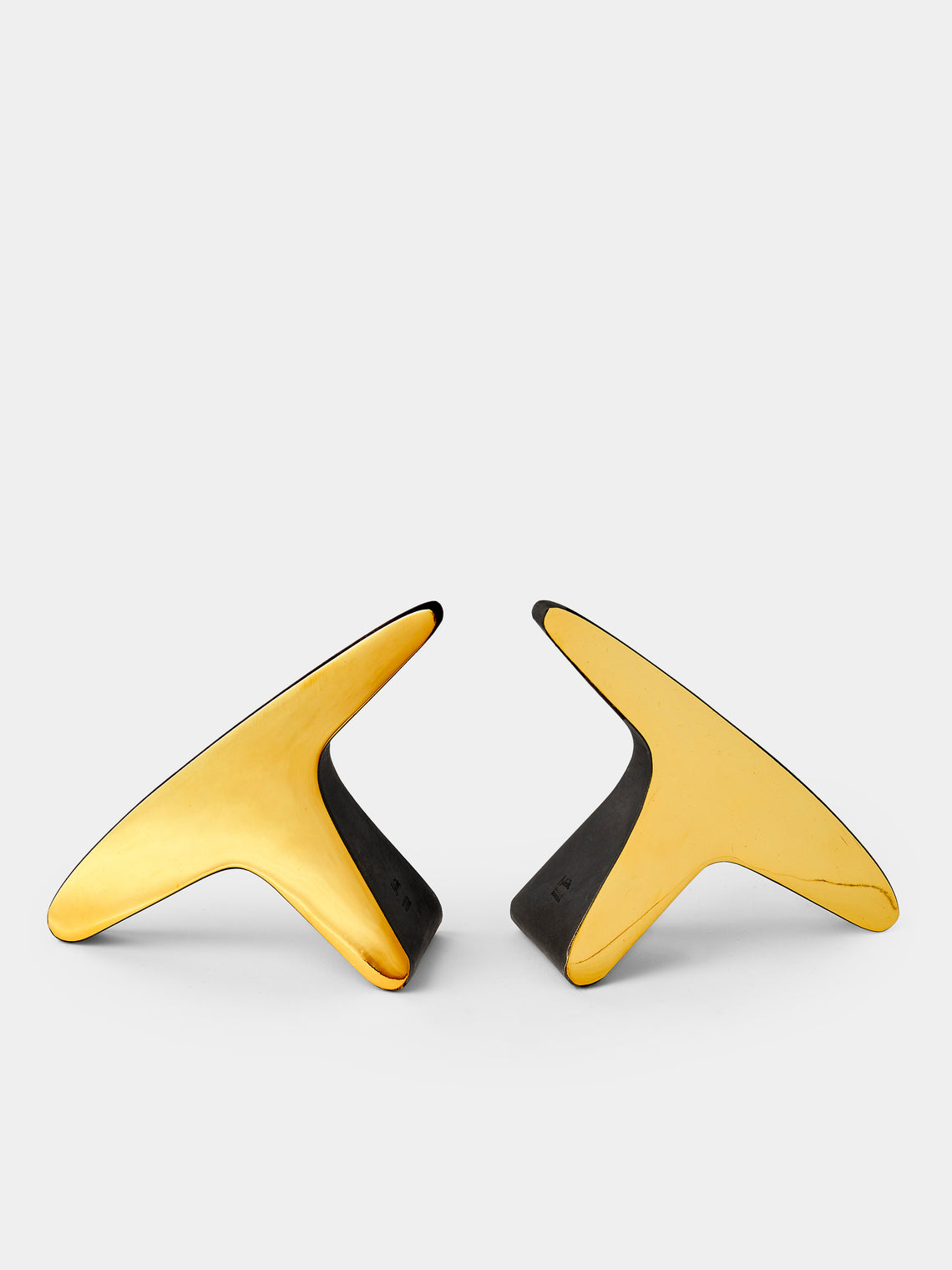 Carl Auböck - T Brass Bookends - Gold - ABASK - 