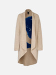 Suzusan - Face Shibori Cashmere Upside-Down Cape | One Size - Beige - ABASK - 