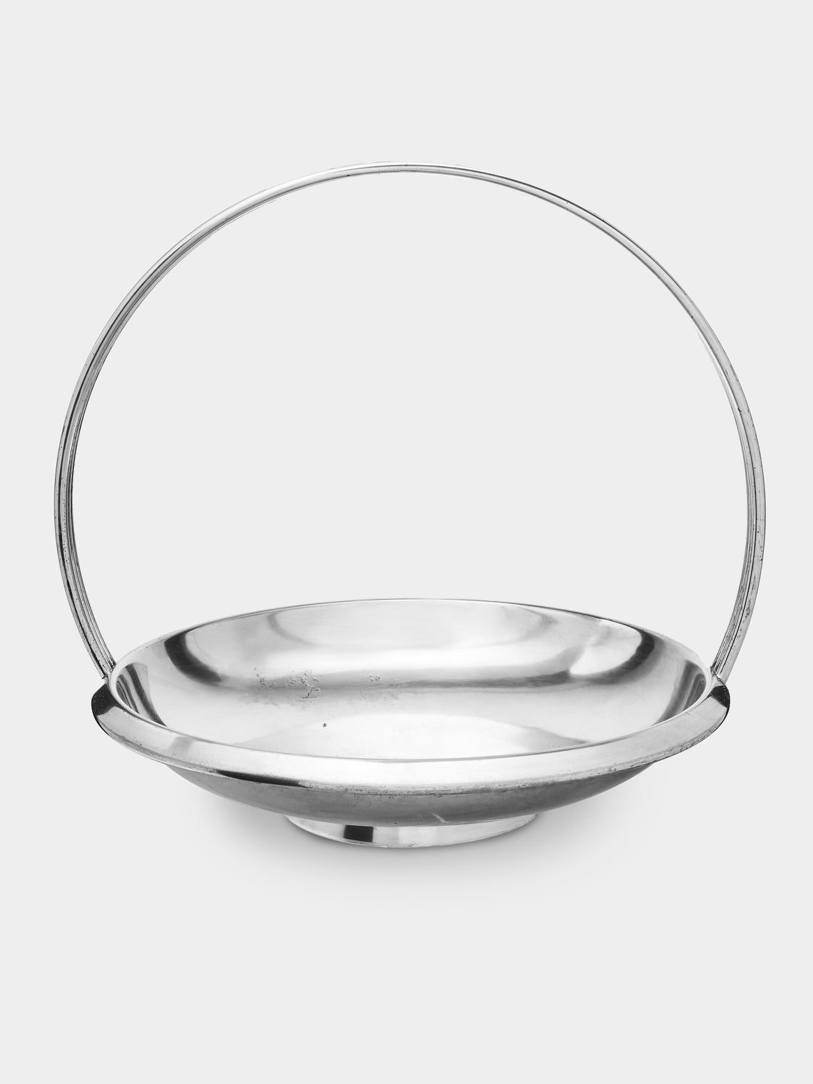 Antique and Vintage - 1950s Gio Ponti Silver-Plated Basket - Silver - ABASK - 