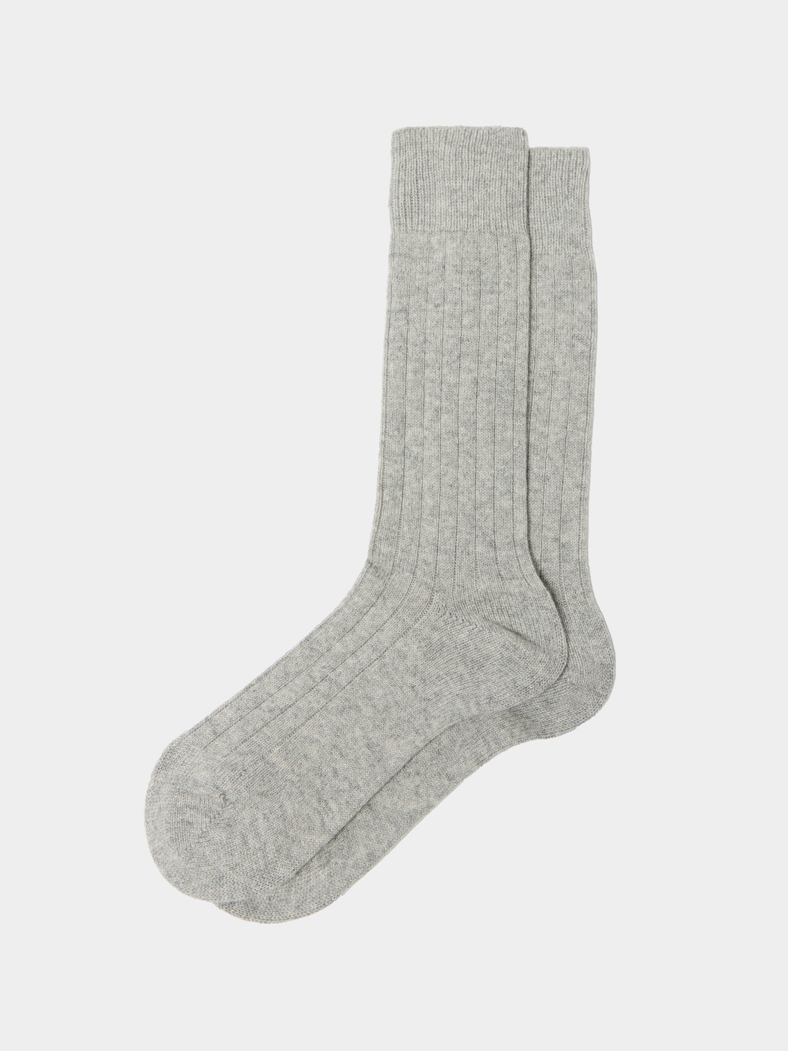 Maria La Rosa - Women's One Cashmere Mid-Calf Socks | One Size - Taupe - ABASK - 
