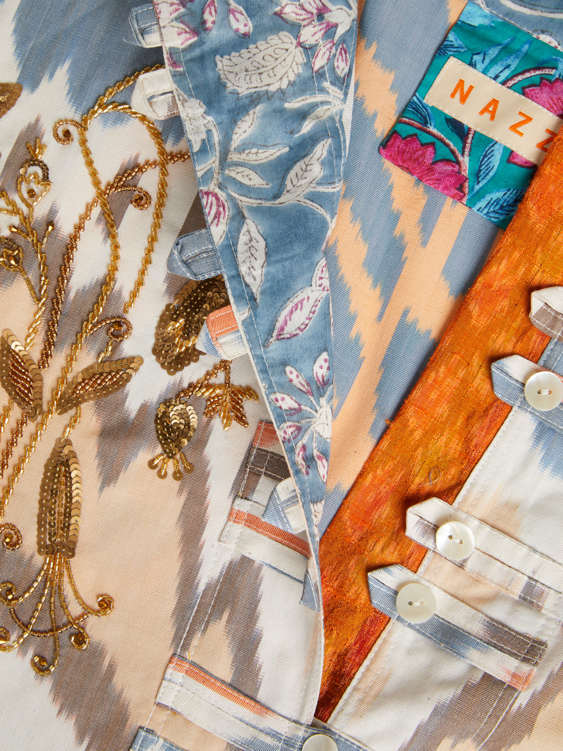 Nazzy Beglari - Hand-Loomed Ikat Silk and Cotton Dress | One Size -  - ABASK