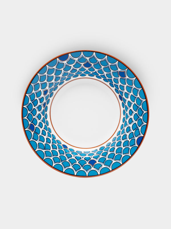 Pinto Paris - Lagon Porcelain Soup Plate -  - ABASK