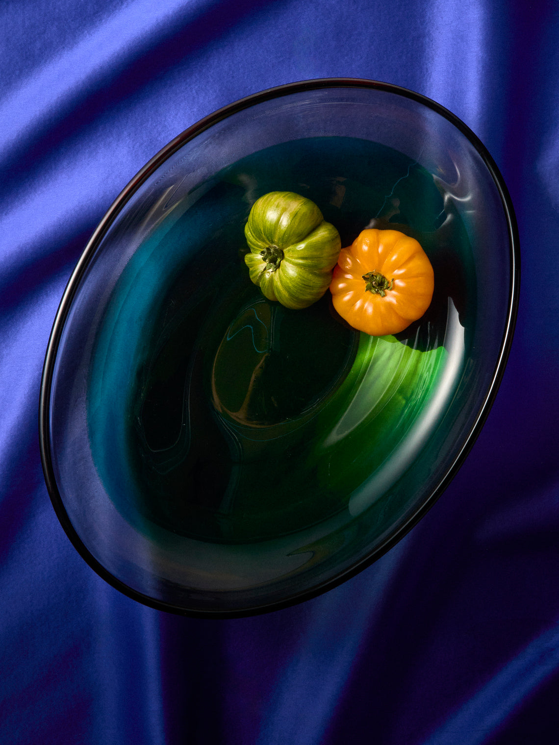 Antique and Vintage - 1960s Flavio Poli for Seguso Vetri d’Arte Murano Glass Centerpiece - Green - ABASK