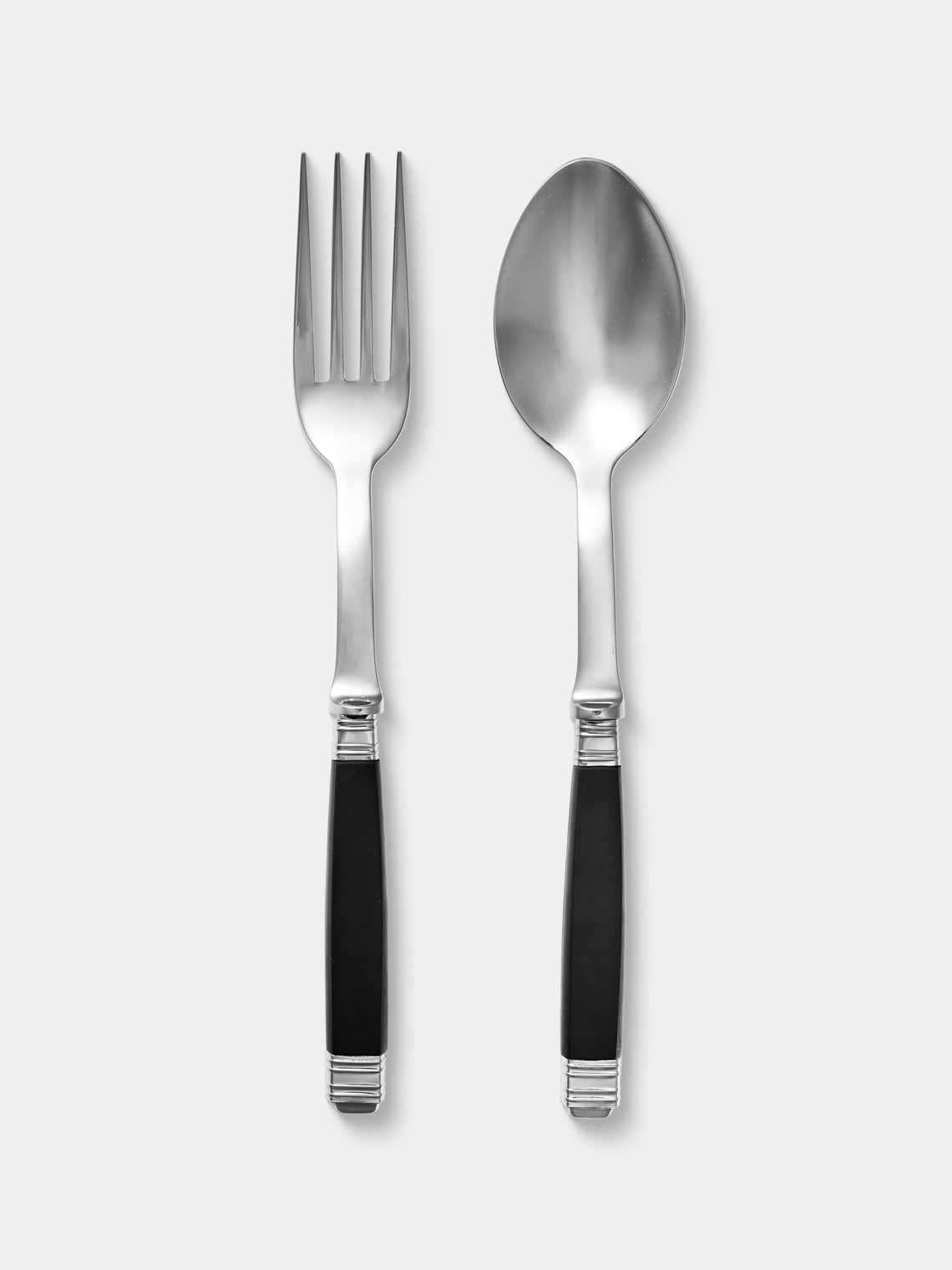 Alain Saint-Joanis - | Set of 2 | Empire Resin Servers - Black - ABASK - 