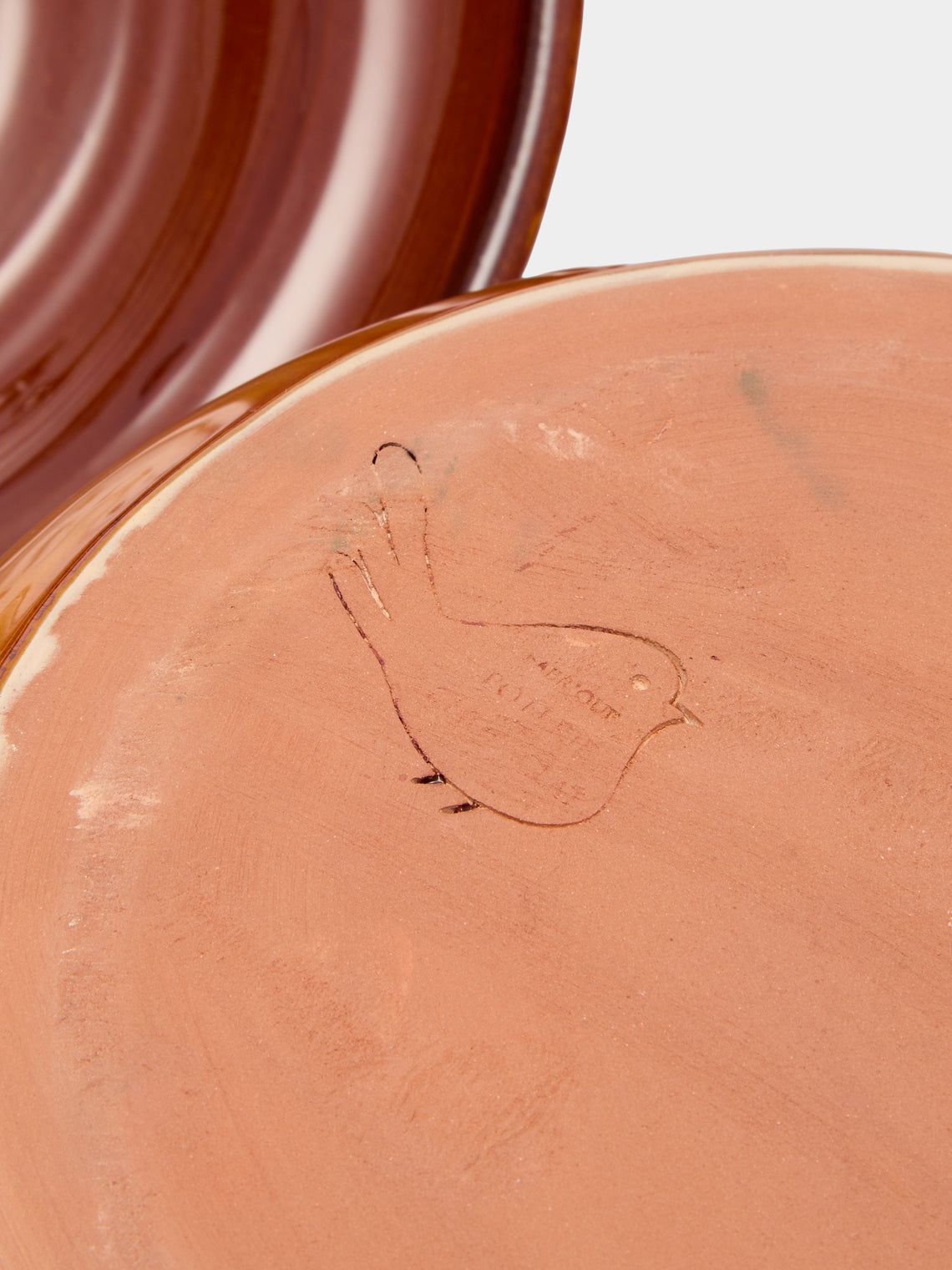 Poterie de Cliousclat - Slipware Lidded Pot - Orange - ABASK