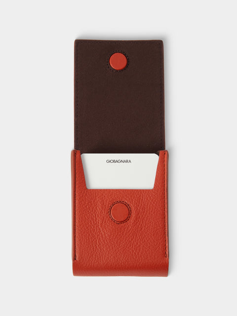 Giobagnara x Poltrona Frau - Leather Playing Card Pochette - Red - ABASK - 