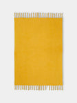 Lena Rewell - Handwoven Solid Mohair Blanket (118in/3m) - Yellow - ABASK - 