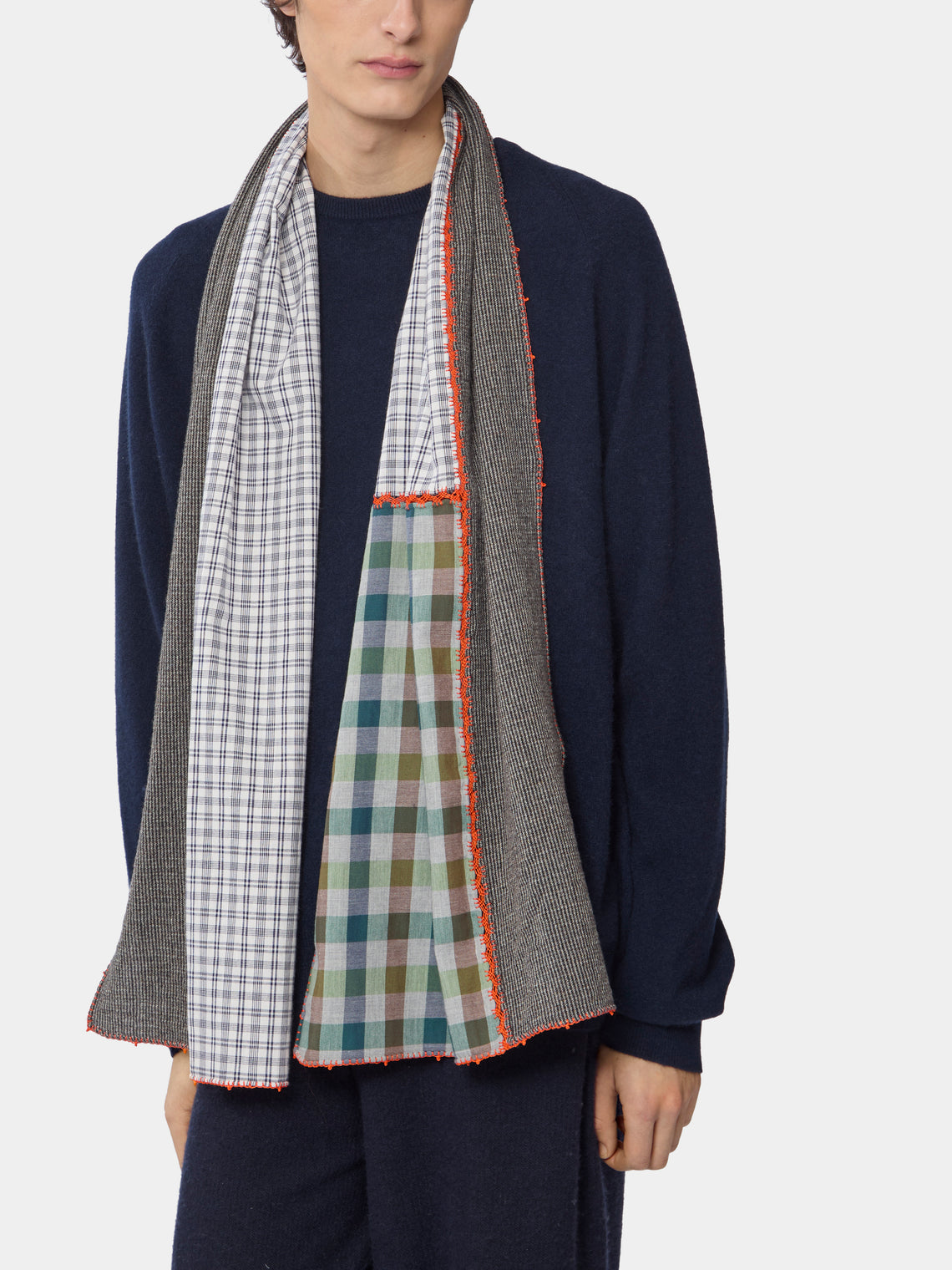 Leo Atlante - Oups Wool-Blend Scarf - Green - ABASK