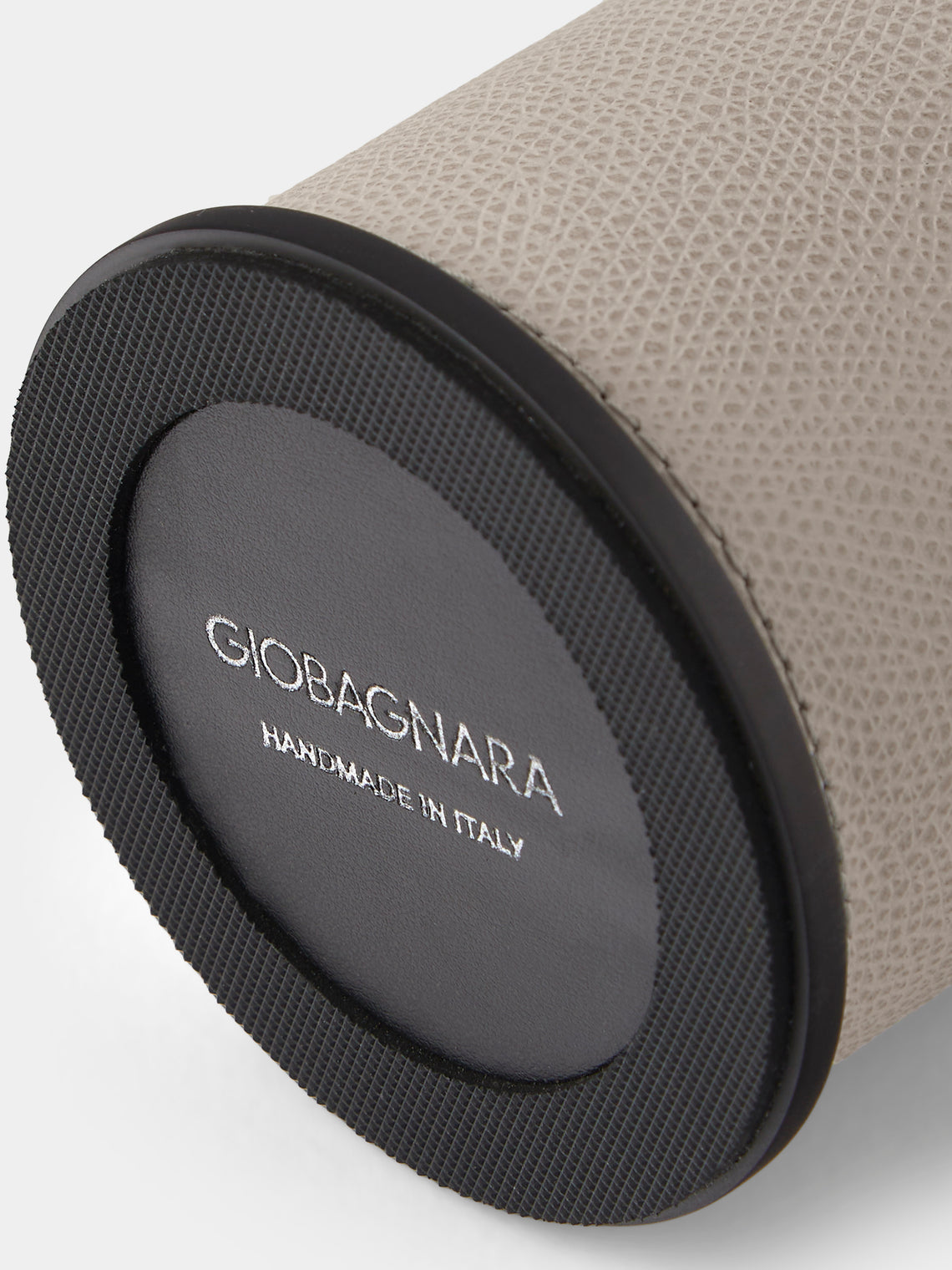 Giobagnara - Positano Leather Toothbrush Holder - Light Gray - ABASK