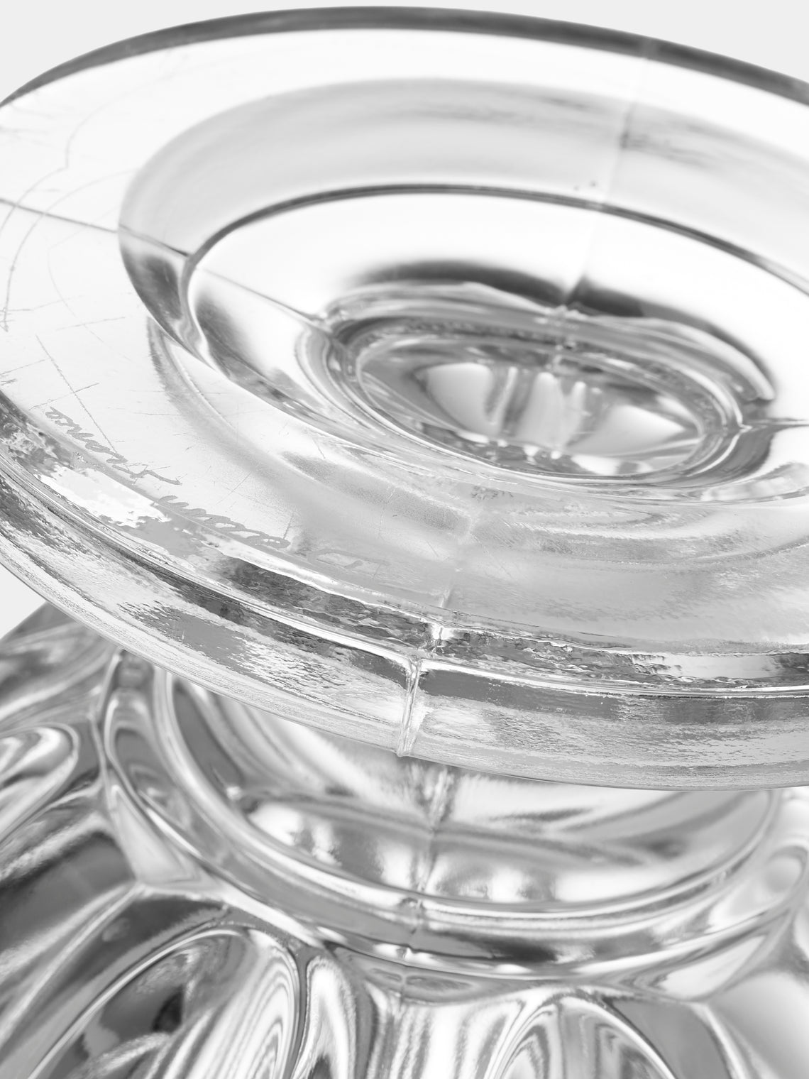 Antique and Vintage - Mid-Century Daum Crystal Vase (10in/26cm) - Clear - ABASK