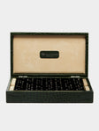 Renzo Romagnoli - Leather Dominoes Set - Green - ABASK