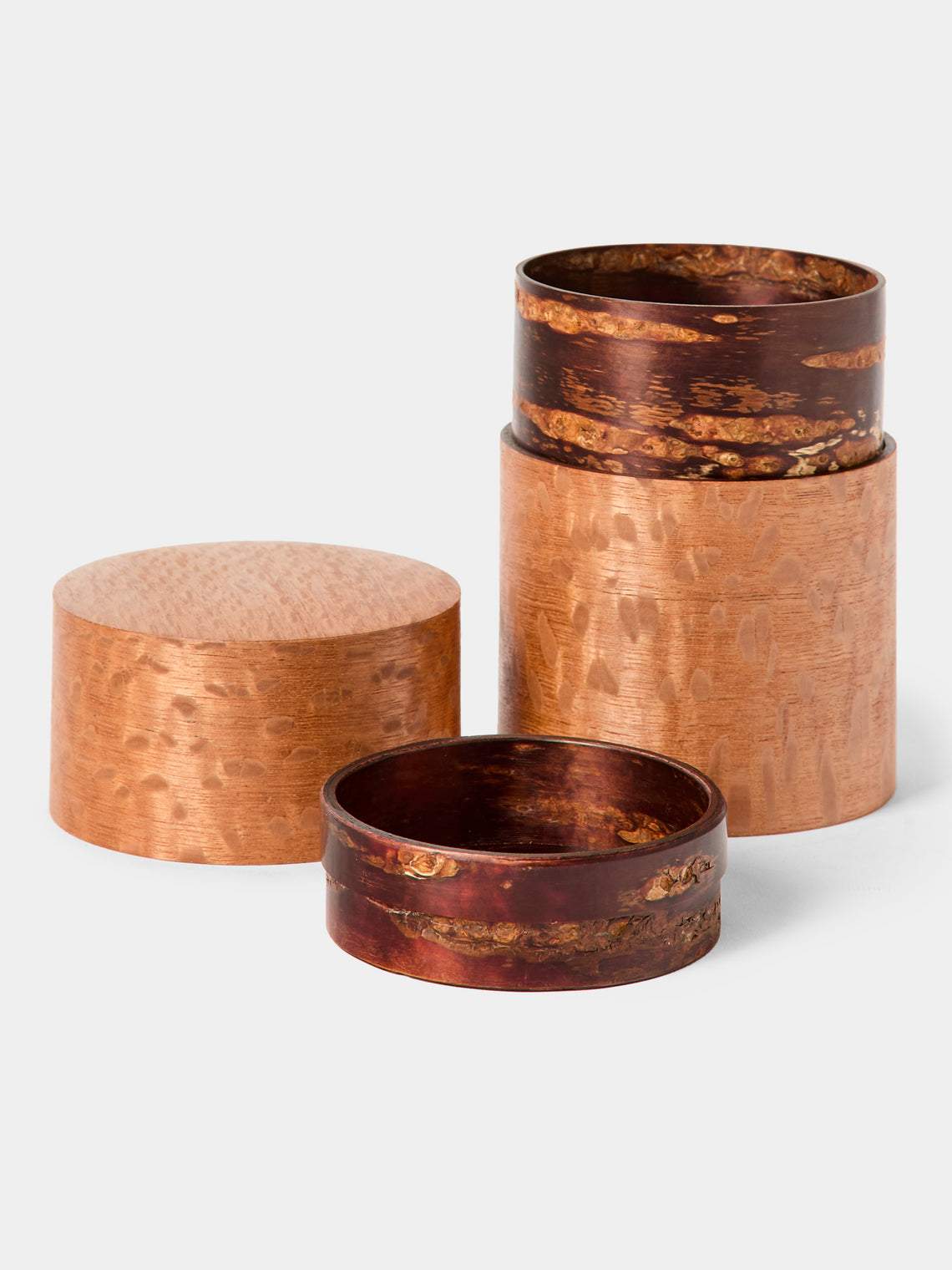 Denshiro - Signature Beeswax-Finish Cherry Bark Tea Canister - Brown - ABASK