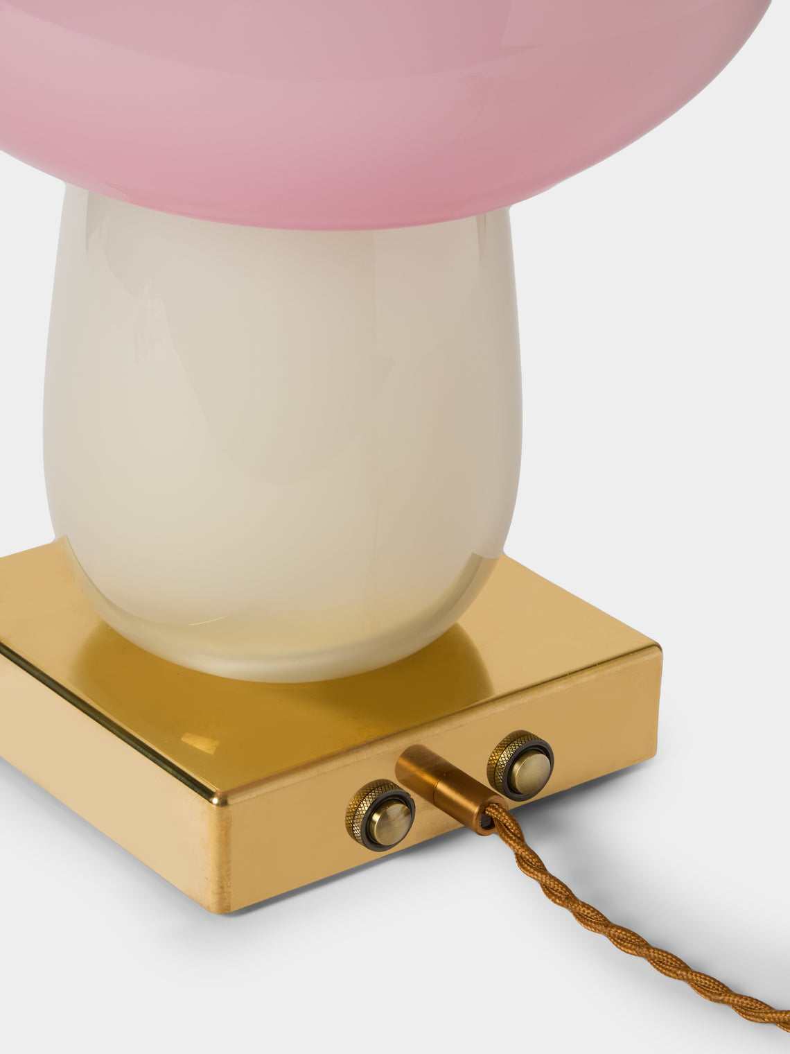 Helle Mardahl Studio - Mushroom Hand-Blown Glass Table Lamp - Pink - ABASK
